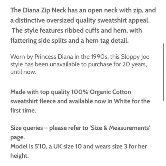 Sloppy Joe Diana Zip Neck Sweatshirt - Picture 6 of 7